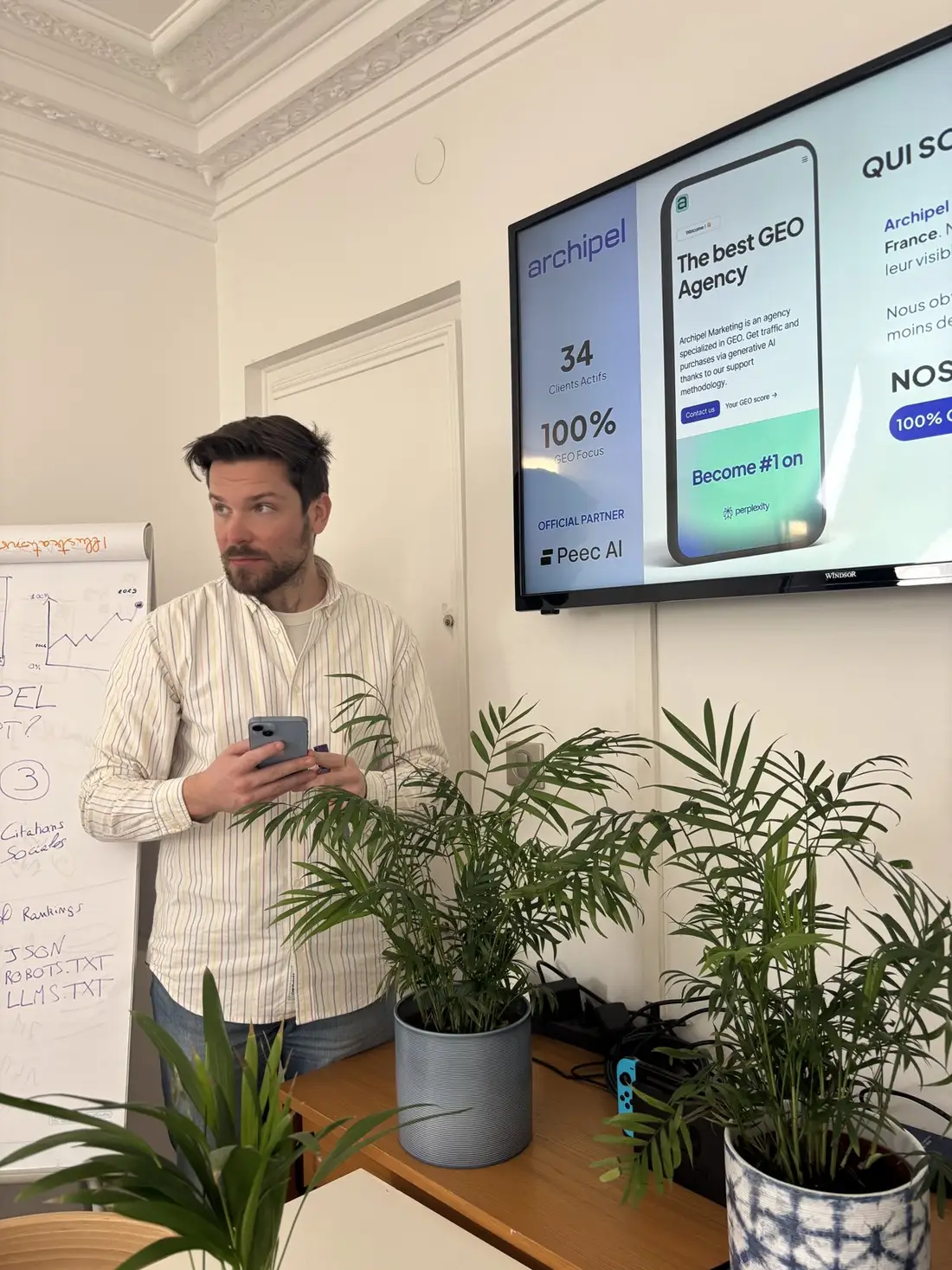 Restitution d’un audit GEO dans les bureaux d’Archipel